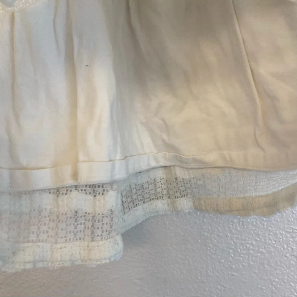 Girls ivory scalloped Lace formal Dress gold zipper -3T